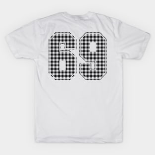 Plaid Number - 69 - Dark T-Shirt